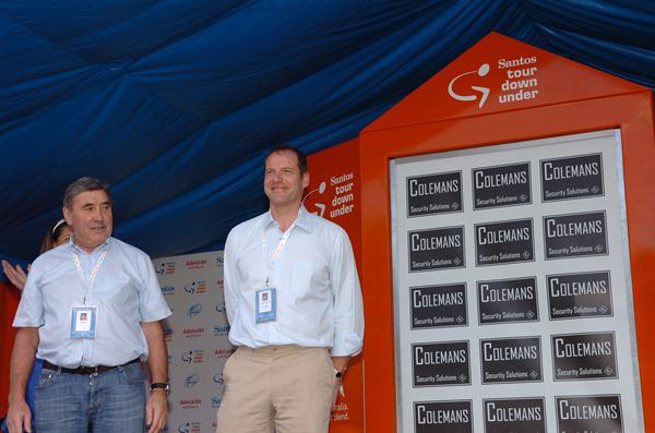 Eddy Merckx and Christian Prudhomme